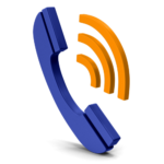 Phone call 3D icon: on-demand service